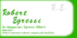 robert egressi business card