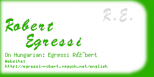 robert egressi business card